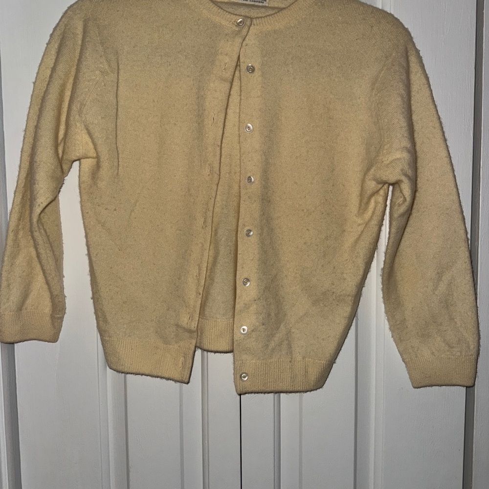 Cashmere cardigan vintage soft XS